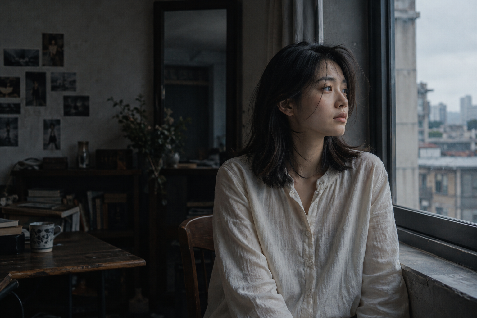 Cinematic window-light portrait prompts — published visual reference